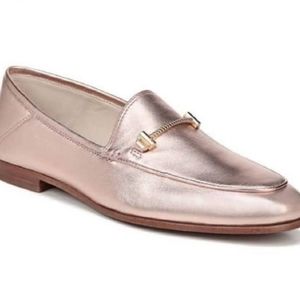 SAM EDELMAN LIOR ROSE GOLD LOAFERS